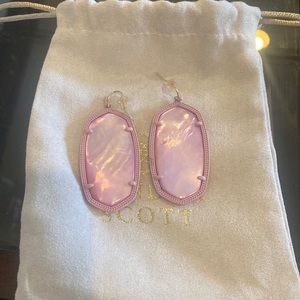 Purple lavender Kendra Scott earrings